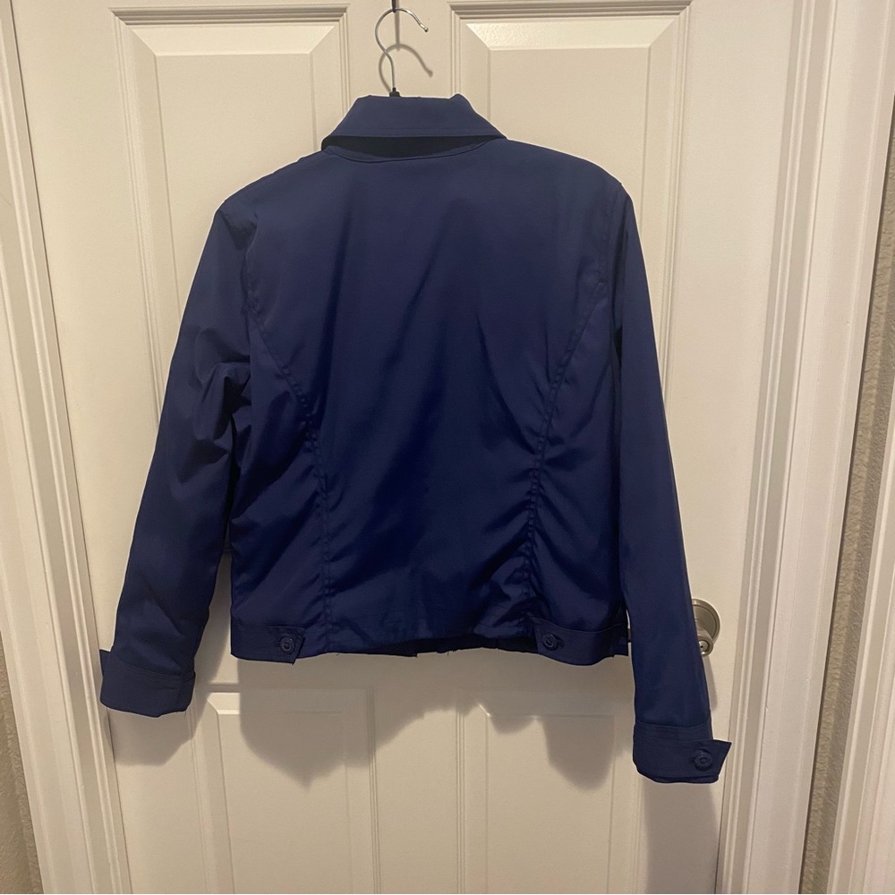 Lauren Ralph Lauren Navy Blue Bomber Jacket - Picture 3 of 4